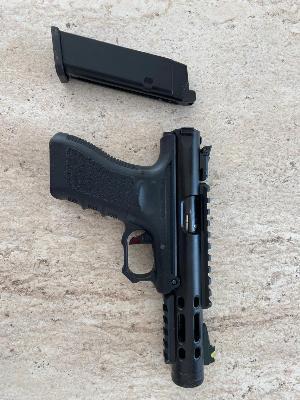 WE GALAXY BK Glock/Ruger HYBRID GBB Airsoft Tabanca Siyah
