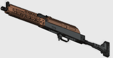AK105 Taktik Set – Raylı Üst Kapak ve El Kundağı
