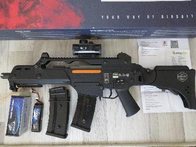 SPECNA SA-G12-V EBB BLOWBACKLI YANİ TEPMELİ OLAN ÇİFT IŞIKLI METAL BUSHNEL REDDOT ÇİFT ŞARJÖRLÜ MOSFETLİ 2500MA LİPO PİLLİ KUTULU FATURALI HİÇ KULLANILMADI